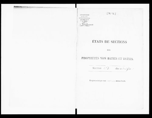 état de section (1828)
