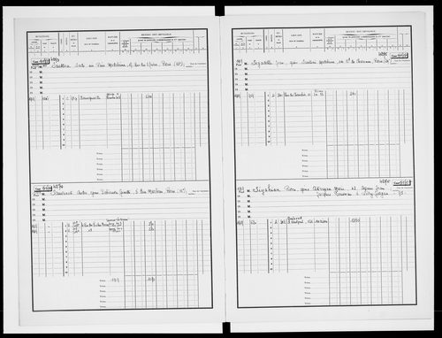 matrice cadastrale des propriétés bâties, 1911-1970, 7e vol. (cases 4231-4437)