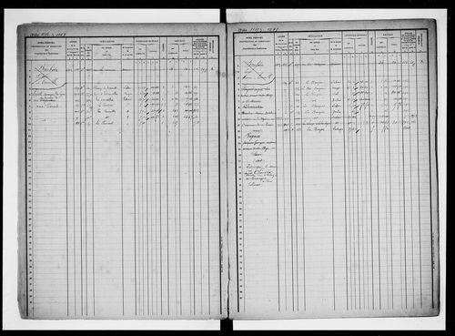 matrice cadastrale des propriétés foncières (bâties et non bâties), 1830-1913, 3e vol. (folios 1105-1604)