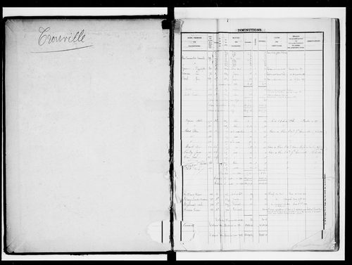 matrice cadastrale des propriétés foncières (bâties et non bâties), 1830-1913, 3e vol. (folios 1105-1604)