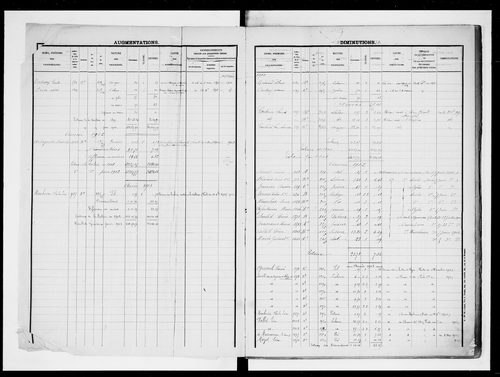 matrice cadastrale des propriétés foncières (bâties et non bâties), 1830-1913, 3e vol. (folios 1105-1604)