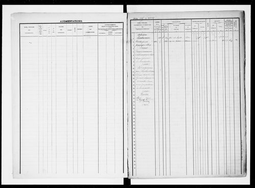 matrice cadastrale des propriétés foncières (bâties et non bâties), 1830-1913, 3e vol. (folios 1105-1604)