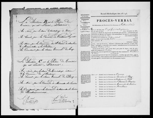 Procès-verbal de délimitation du territoire