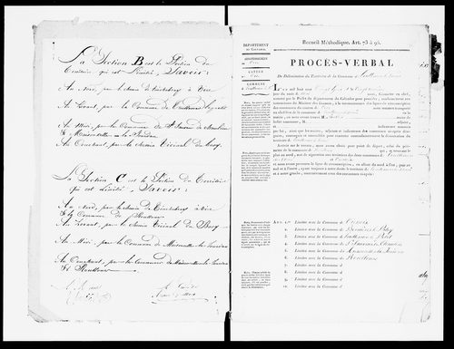 Procès-verbal de délimitation du territoire