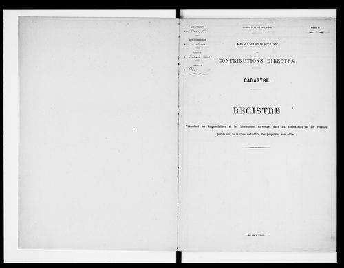matrice cadastrale des propriétés foncières (bâties et non bâties)