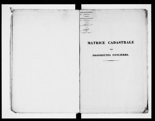 matrice cadastrale des propriétés foncières (bâties et non bâties)