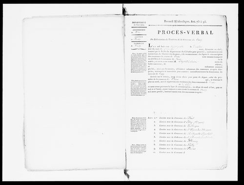 Procès-verbal de délimitation du territoire