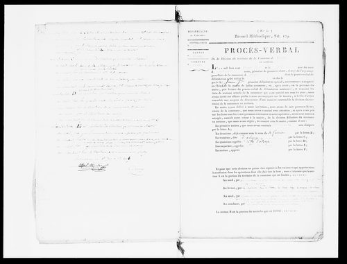 Procès-verbal de délimitation du territoire
