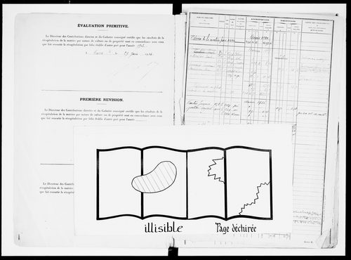 matrice cadastrale des propriétés non bâties, 1913-1965, 1er vol. (folios 1-500)