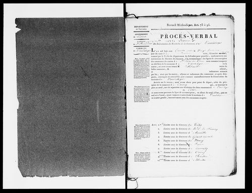 Procès-verbal de délimitation du territoire
