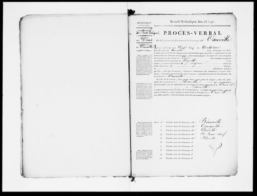 Procès-verbal de délimitation du territoire