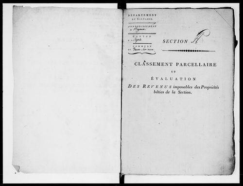 état de section