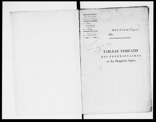 état de section (section A)