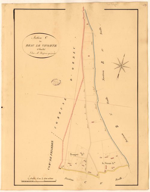 Section C1 du Beau le Vicomte
