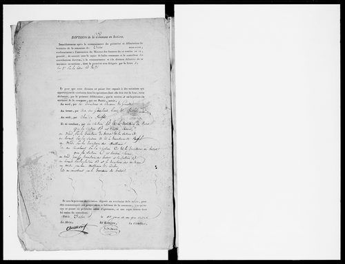 état de section (1820)