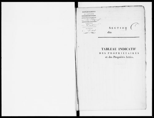 état de section (1820)
