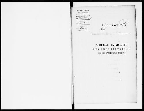 état de section (1820)