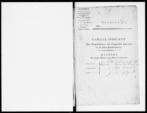 état de section (1820)