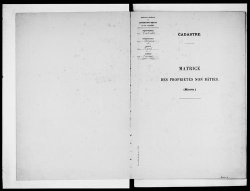 matrice cadastrale des propriétés non bâties