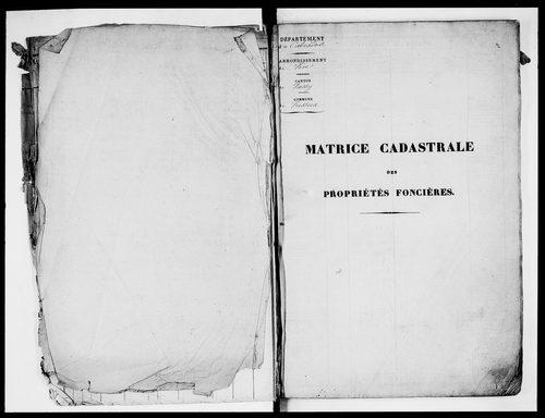 matrice cadastrale des propriétés foncières (bâties et non bâties)