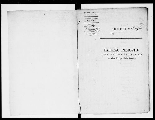 état de section