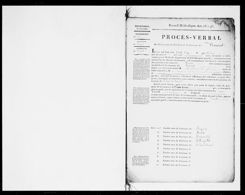 Procès-verbal de délimitation du territoire