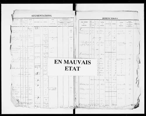 matrice cadastrale des propriétés foncières (bâties et non bâties)