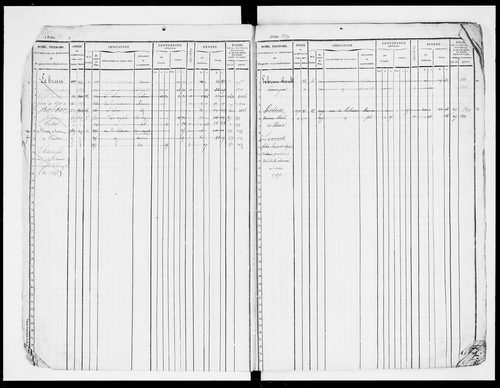 matrice cadastrale des propriétés foncières (bâties et non bâties), 1835-1913, 2e vol. (folios 577-1152)