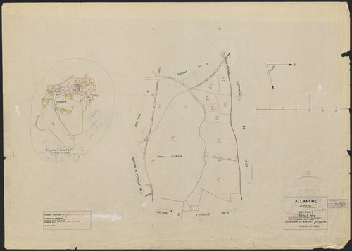 Section I4 : ancienne feuille A4 de la commune de Chanet dite de Chastre