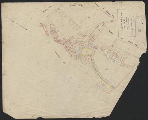 Section AC dite du bourg : planchette n° 3
