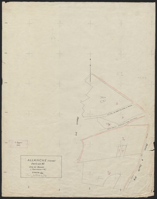 Section AC dite du bourg : planchette n° 4