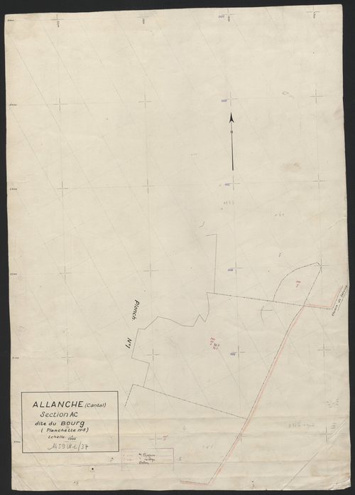 Section AC dite du bourg : planchette n° 5