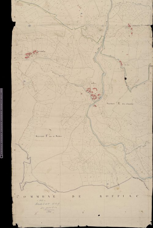 Section F dite du Saillans (Lacombe, le Saillans) et E dite d'Andelat (Laborie)