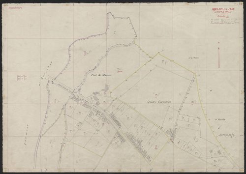 Section A dite du bourg 1ère et 2e feuilles : planche n° 1