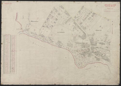 Section A dite du bourg 1ère et 2e feuilles : planche n° 2