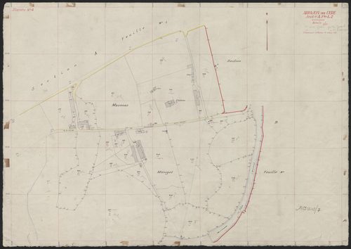 Section A dite du bourg 1ère et 2e feuilles : planche n° 4
