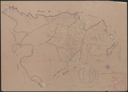 Section A dite de Charafrage : 1ère feuille et 2e feuille partie (n° 112 à 124)