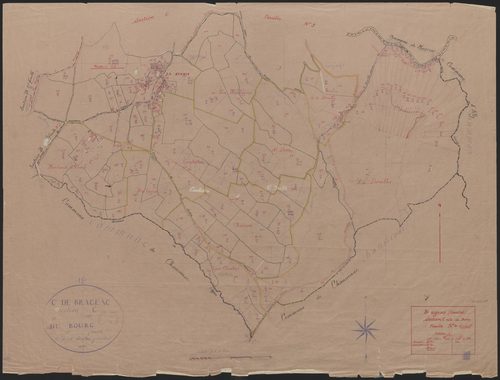 Section C dite du bourg : 4e feuille et 3e feuille partie (n° 227 à 255)