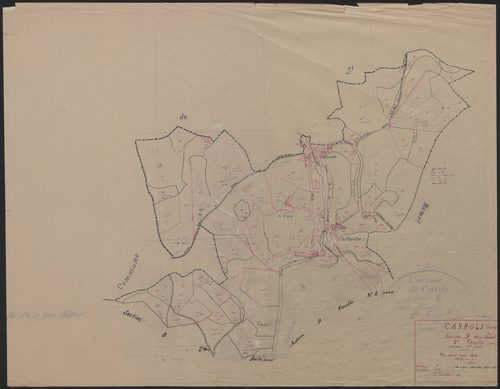 Section B dite du bourg : 2e feuille partie (n° 139 à 205, 233 à 249, 253 à 263)
