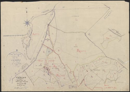 Section B : 1ère feuille et 2e feuille parties (n° 1 à 38, 50 à 81)