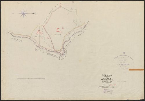 Section E : 1ère feuille partie (n° 74 à 83), 2e feuille partie (n° 162 à 170)
