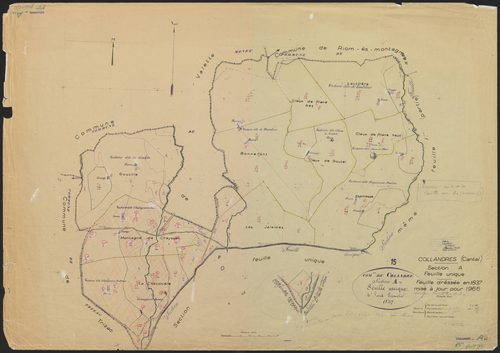 Section A : feuille unique partie (n° 1 à 62, 93 à 98)