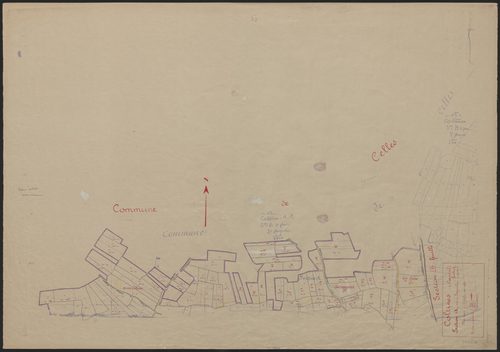Section A dite de Serpoulou : 1ère feuille partie (n° 1 à 30, 94 à 116, 149 à 172)