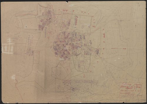 Section D dite du bourg : 1ère feuille partie (n° 1 à 308)