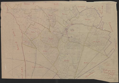 Section E dite de Vaux et Bardon : 1ère feuille partie (n° 149 à 240), 2e feuille (n° 241 à 420)