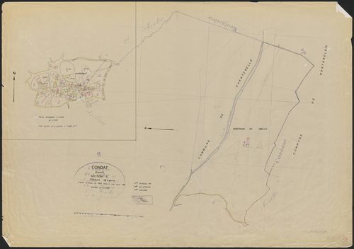 Section C : 1ère feuille partie (développement du hameau de Margniat), 3e feuille partie (n° 376)