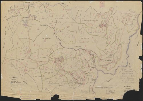 Section D : 5e feuille partie (241 à 256, 260 à 302, 314 à 351), 6e feuille (n° 352 à 573)