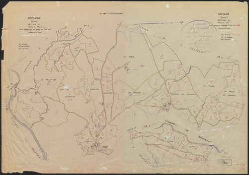 Section D : 7e feuille partie (610 à 681), 8e feuille (n° 725 à 785)