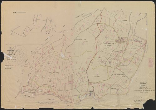 Section E : 2e feuille partie (n° 184 à 304), 3e feuille partie (n° 315 à 331, 415 à 503)