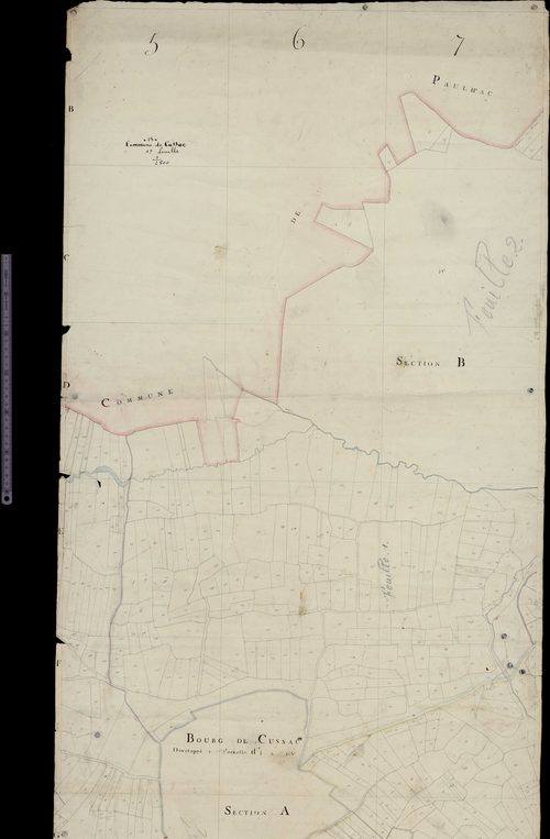 Section A et B (limite de communes avec Paulhac, Cussac)